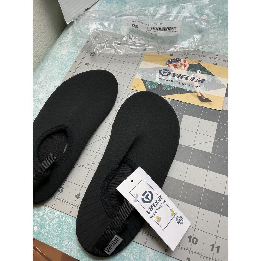 NEW VIFUUR. Water Swim Shoe Beach Aqua Sports Quick Dry Black SzUS 5.5-6.6 - Picture 3 of 7